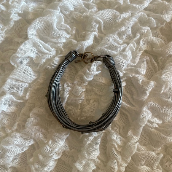 SILPADA leather bracelet with real silver and hematite - Picture 3 of 7